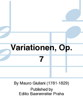 Variationen für Gitarre Solo, op. 7