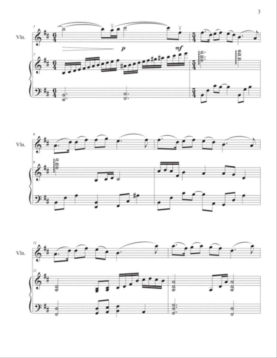 How Deep The Father's Love For Us Violin Solo scores gallery preview page 3