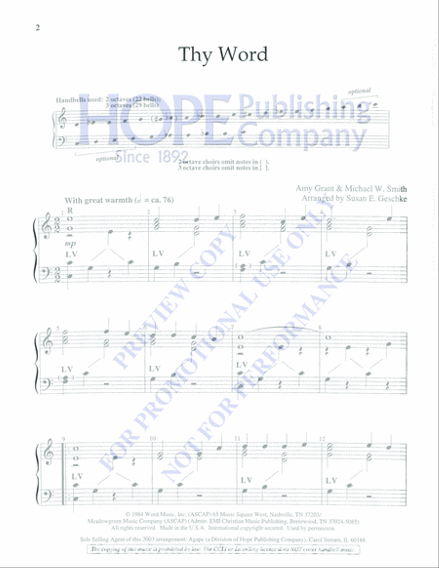 Thy Word 3-Octaves scores gallery preview page 2