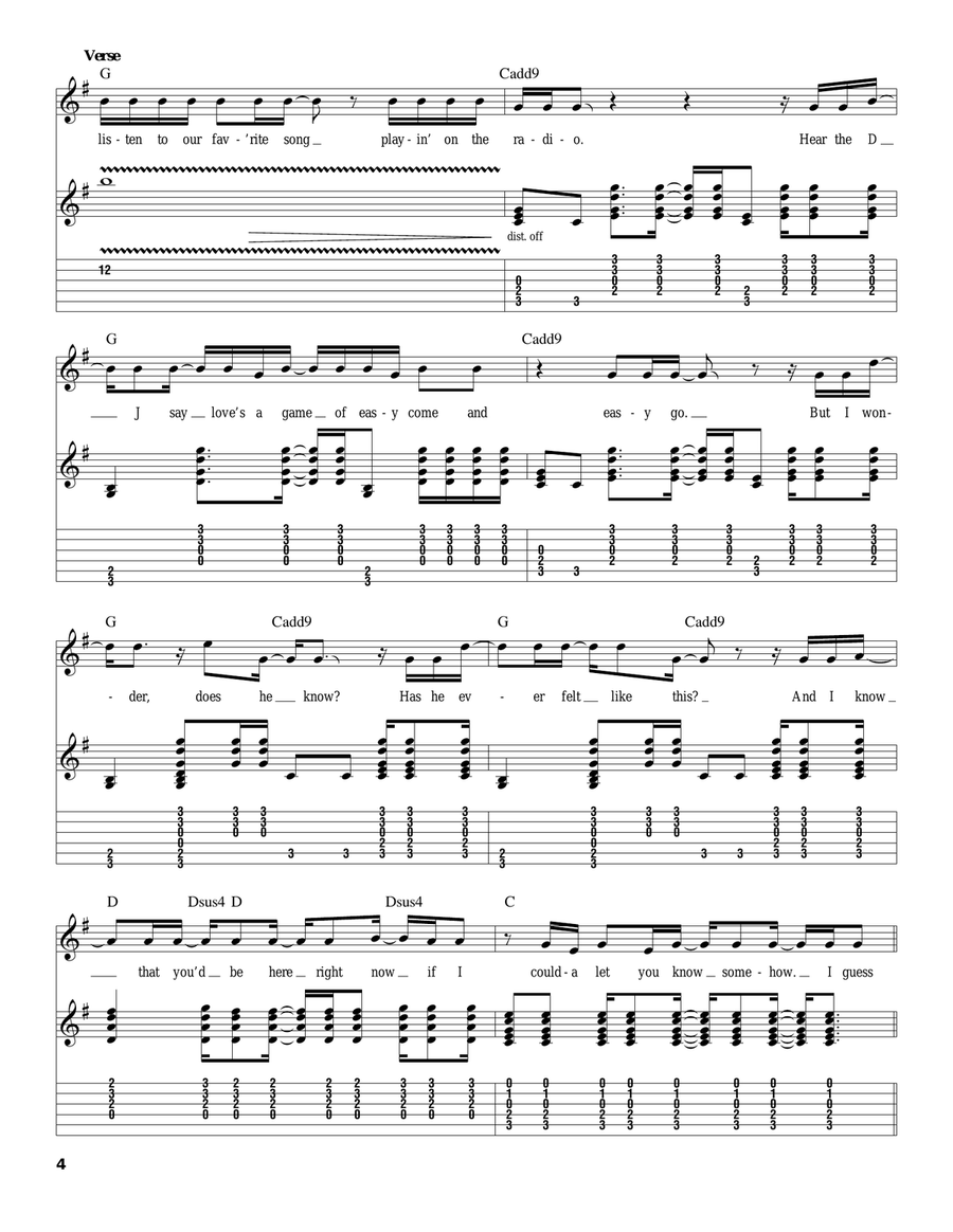 Every Rose Has Its Thorn Acoustic Guitar scores gallery preview page 4