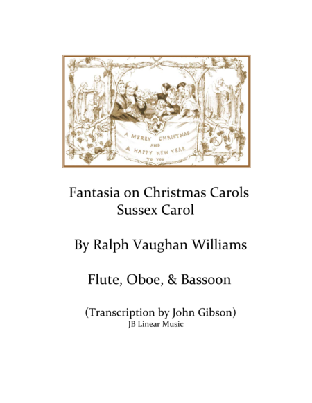 Vaughn Williams - Sussex Carol - Flute, Oboe, and Bassoon image number null