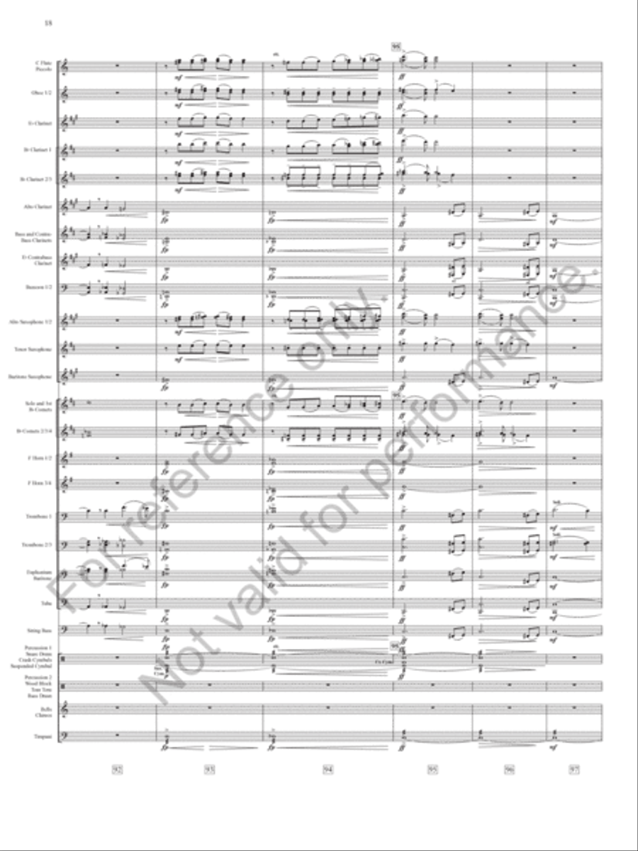 Emperata Overture Concert Band scores gallery preview page 19