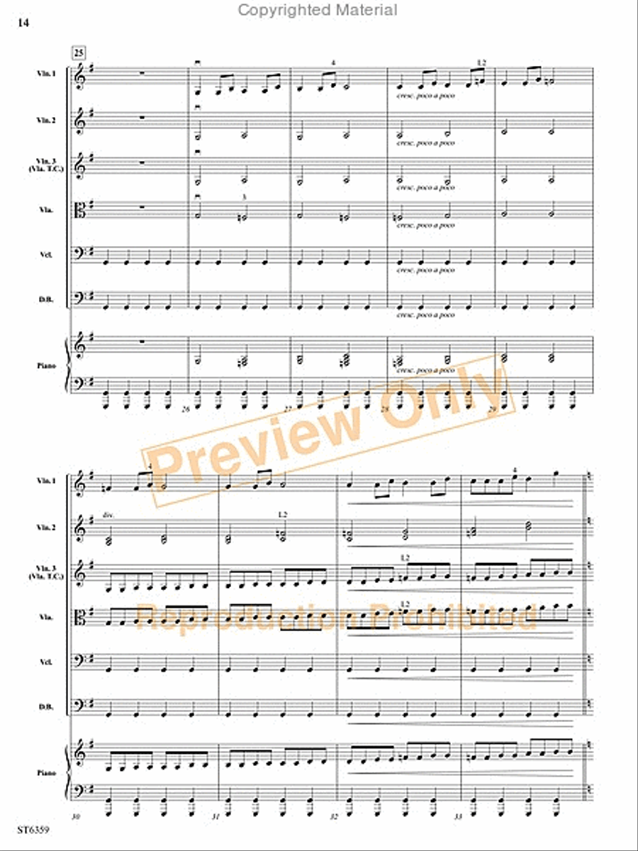Sweet Petite Winter Suite String Orchestra scores gallery preview page 15