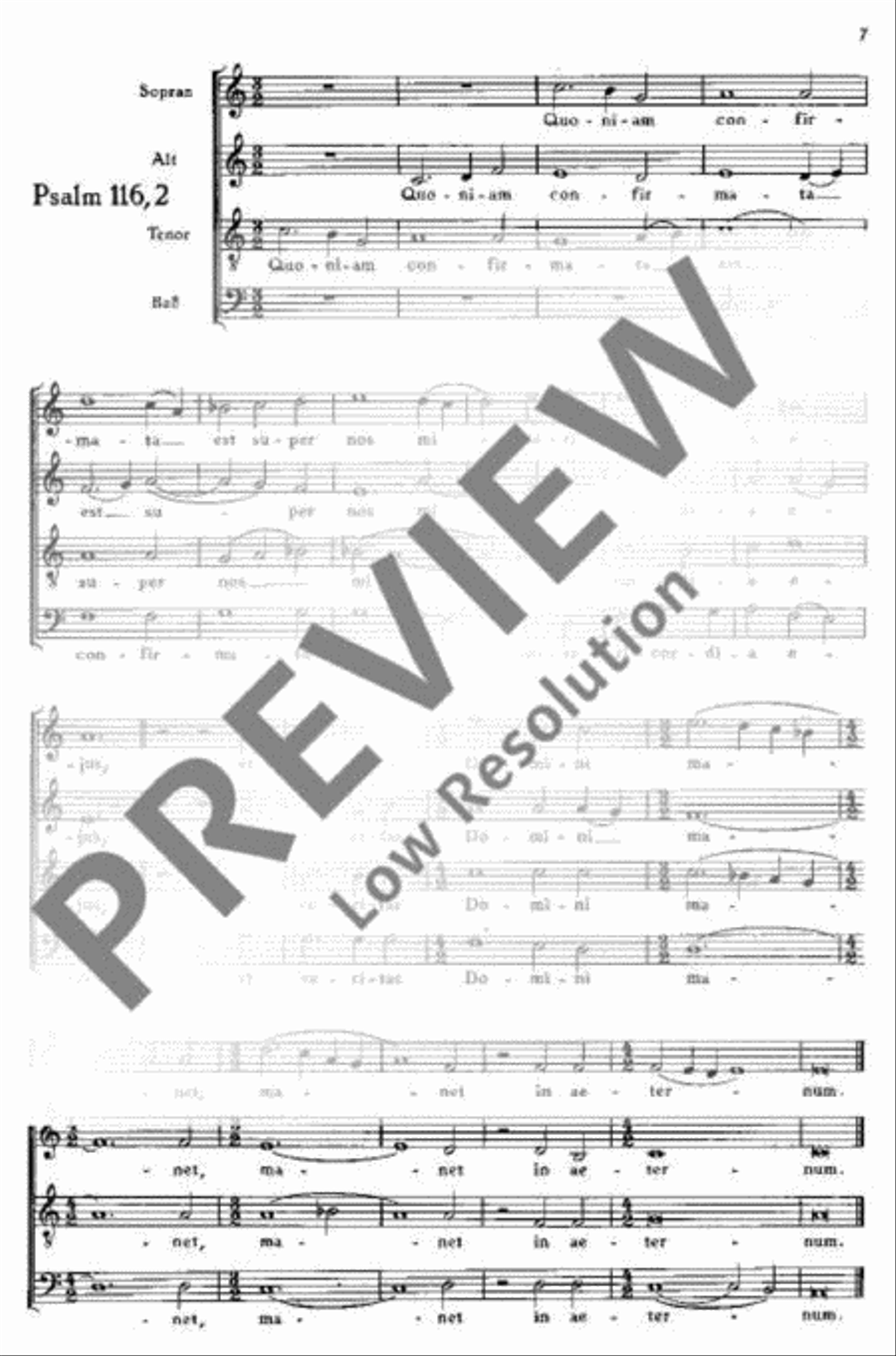 Psalmverse zur Kommunion 4-Part scores gallery preview page 8