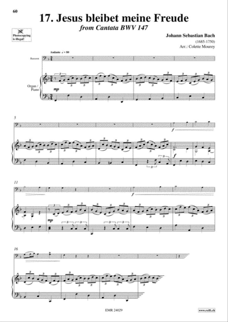 40 Greatest Baroque Hits Volume 1 Bassoon Solo scores gallery preview page 19