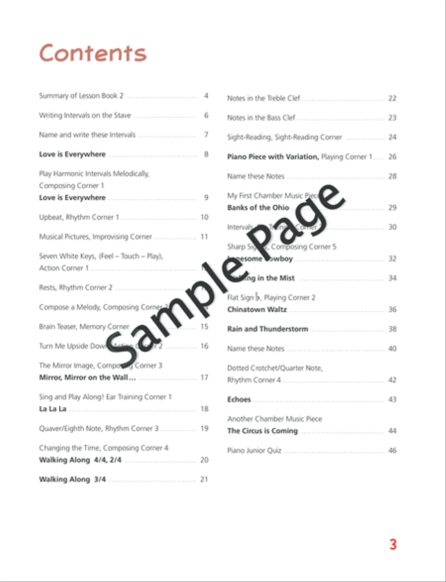 Piano Junior: Theory Book 2 Piano Method scores gallery preview page 4