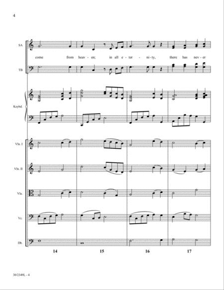 Holy Child - String Orchestra Score and Parts Choir scores gallery preview page 5