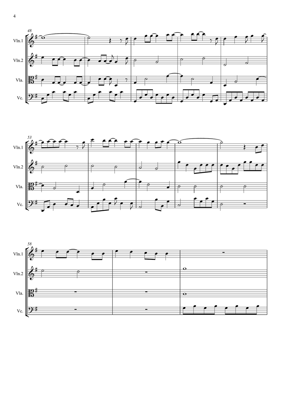 A Million Dreams A Million Dreams String Quartet scores gallery preview page 4