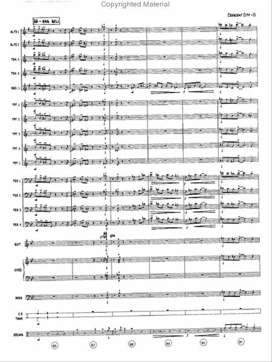 The Crescent City Stomp Jazz Ensemble scores gallery preview page 16