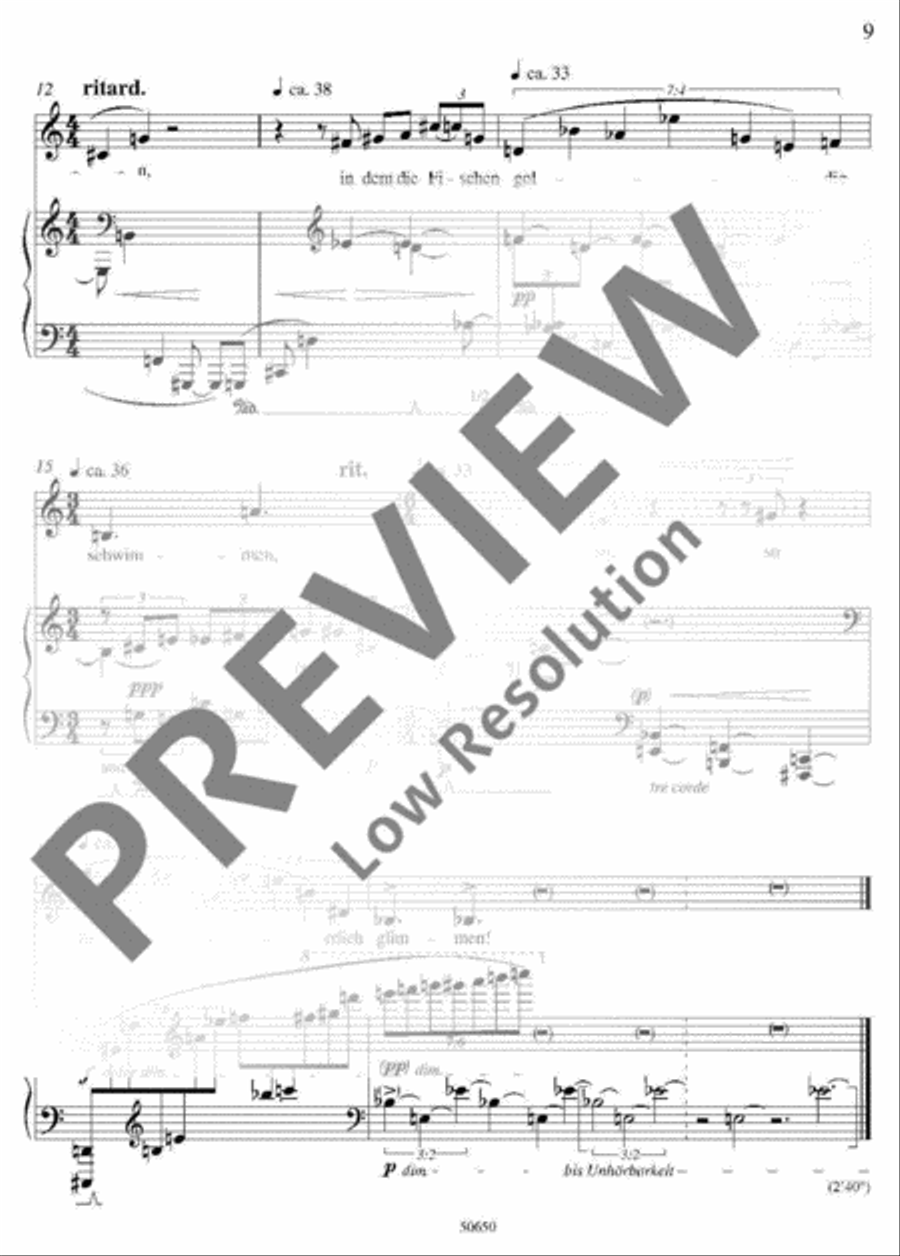 5 Mileva-Lieder Voice Solo scores gallery preview page 10