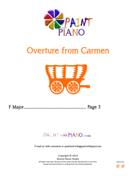Overture from Carmen (easy piano) image number null