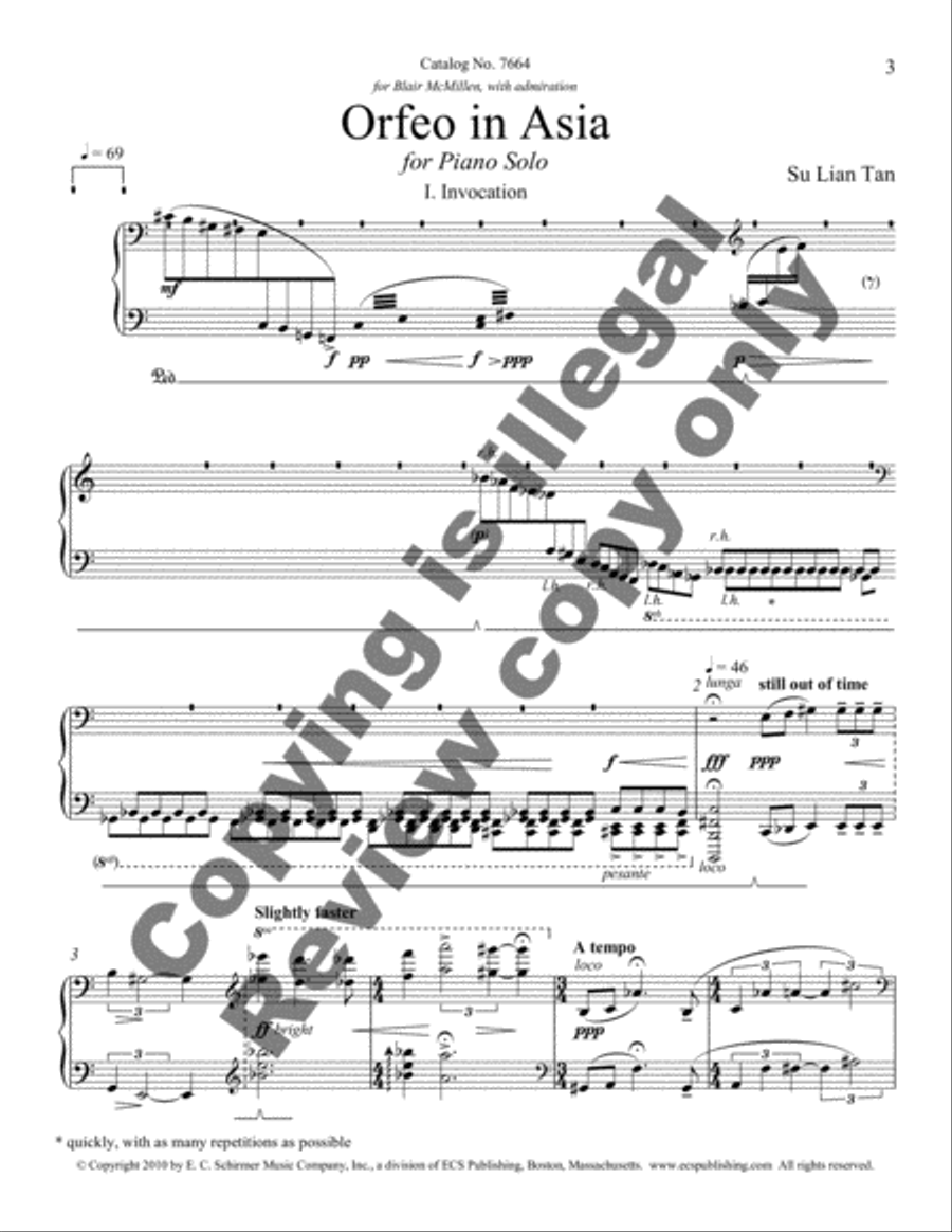 Orfeo in Asia Piano Solo scores gallery preview page 13