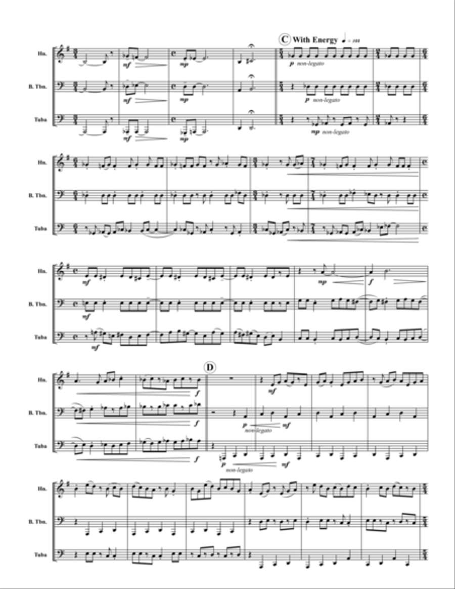 Fleeting Visions Brass Trio scores gallery preview page 3
