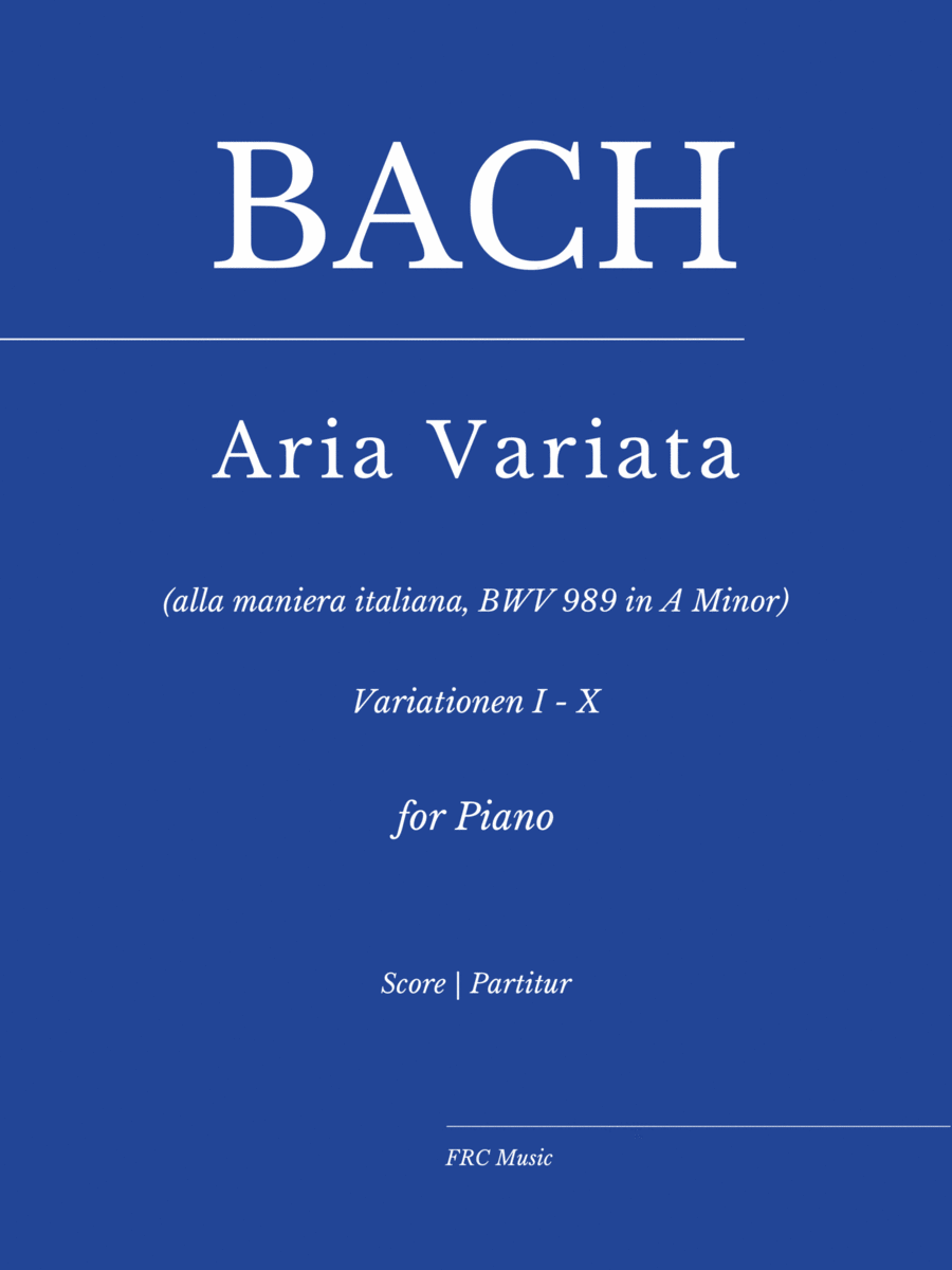 Aria variata (alla maniera italiana) in A Minor, BWV 989 (COMPLETE) as played by Víkingur Ólafsson image number null