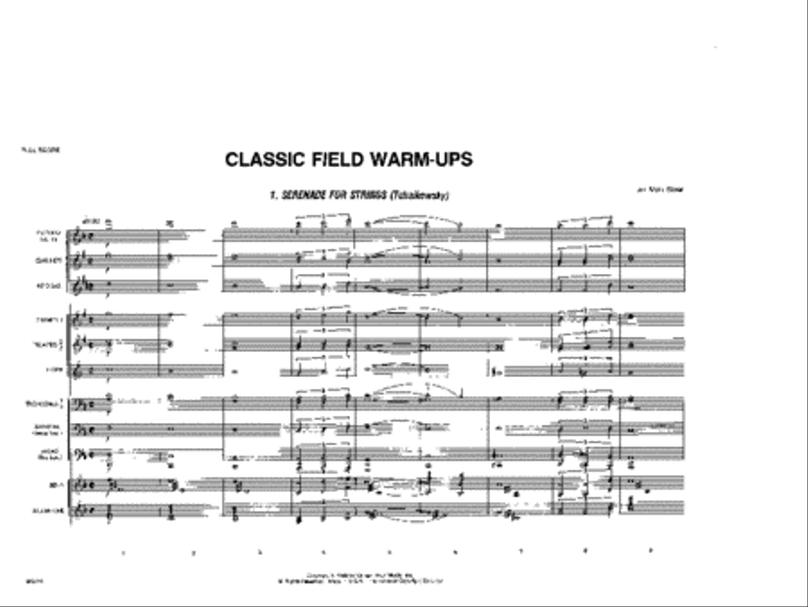 Classic Field Warm-Ups Marching Band scores gallery preview page 2