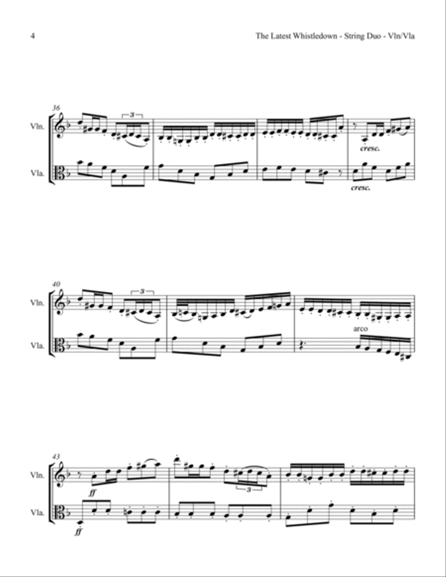 The Latest Whistledown String Duet scores gallery preview page 6