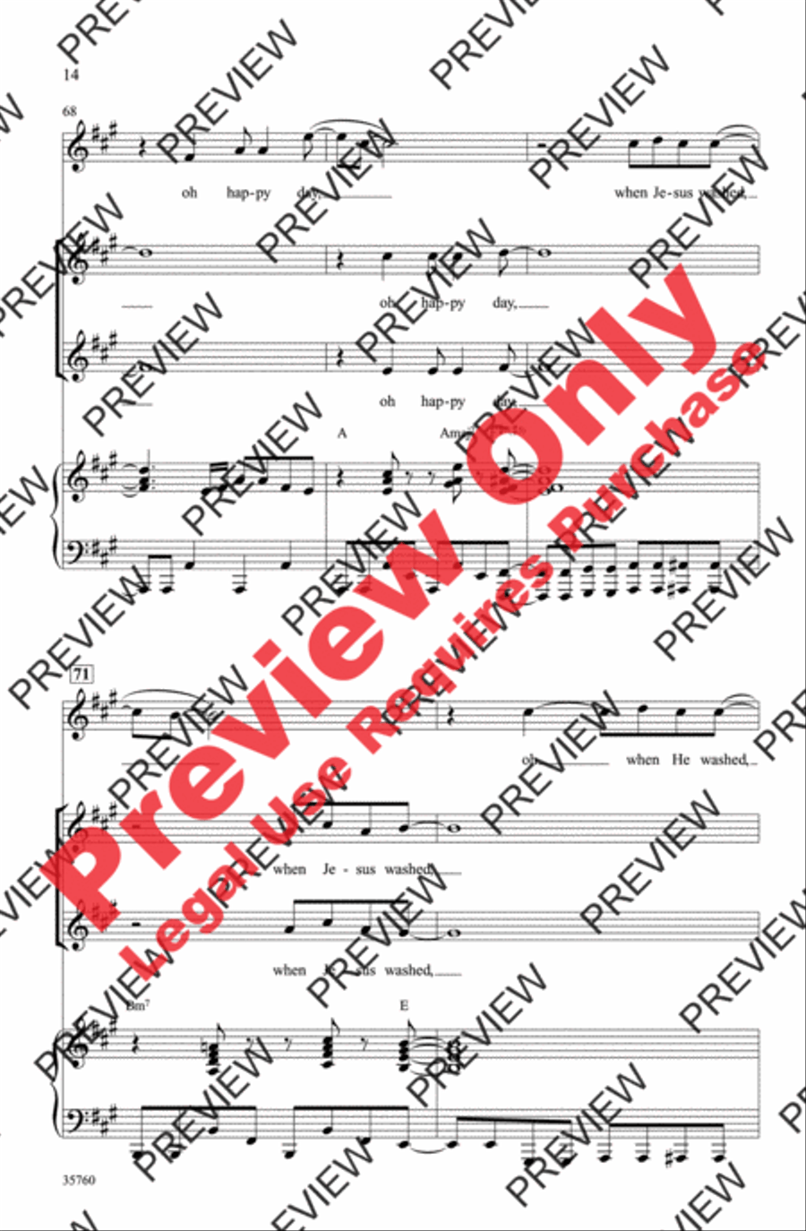 Oh Happy Day 2-Part scores gallery preview page 14