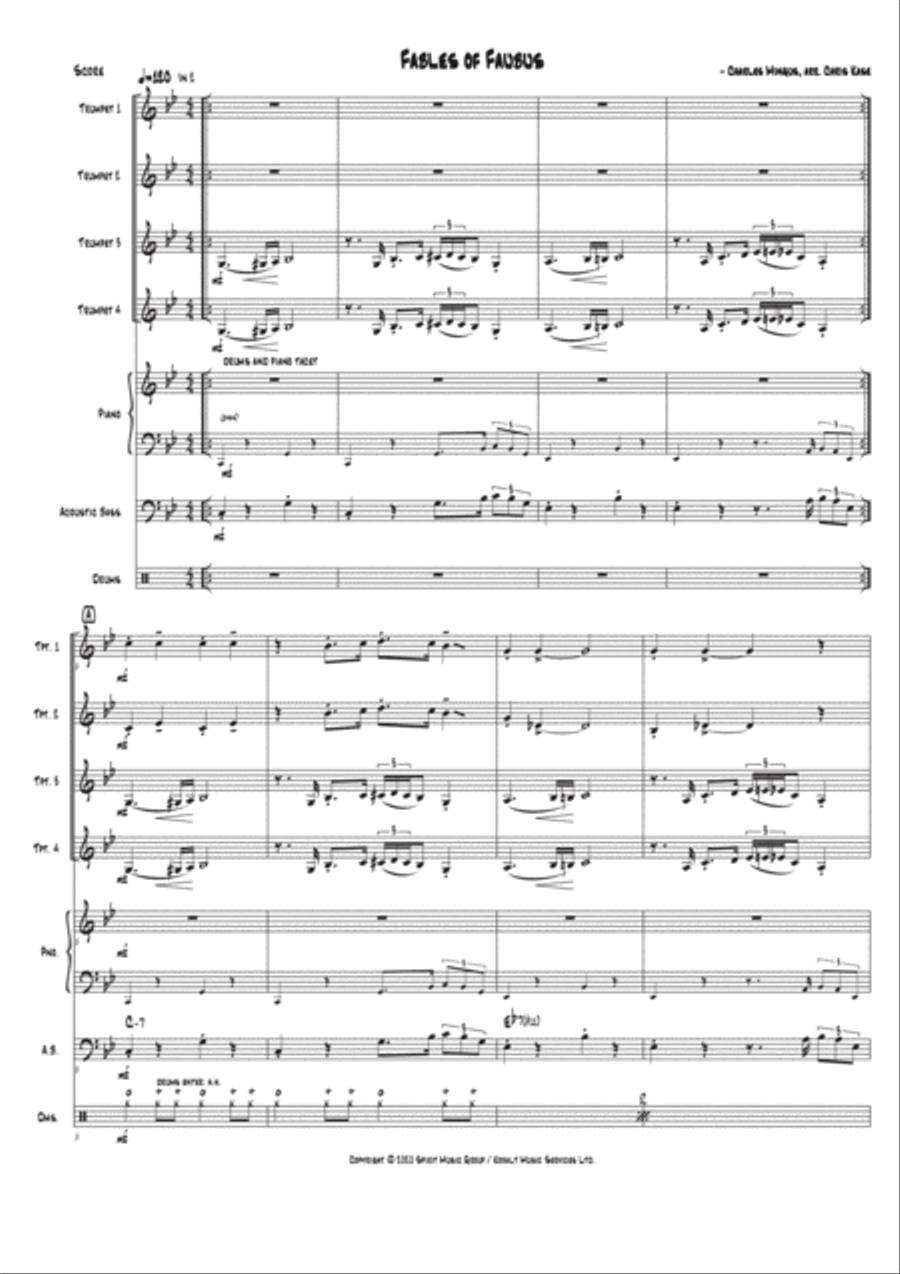 Fables Of Faubus Fables Of Faubus Small Ensemble scores gallery preview page 3