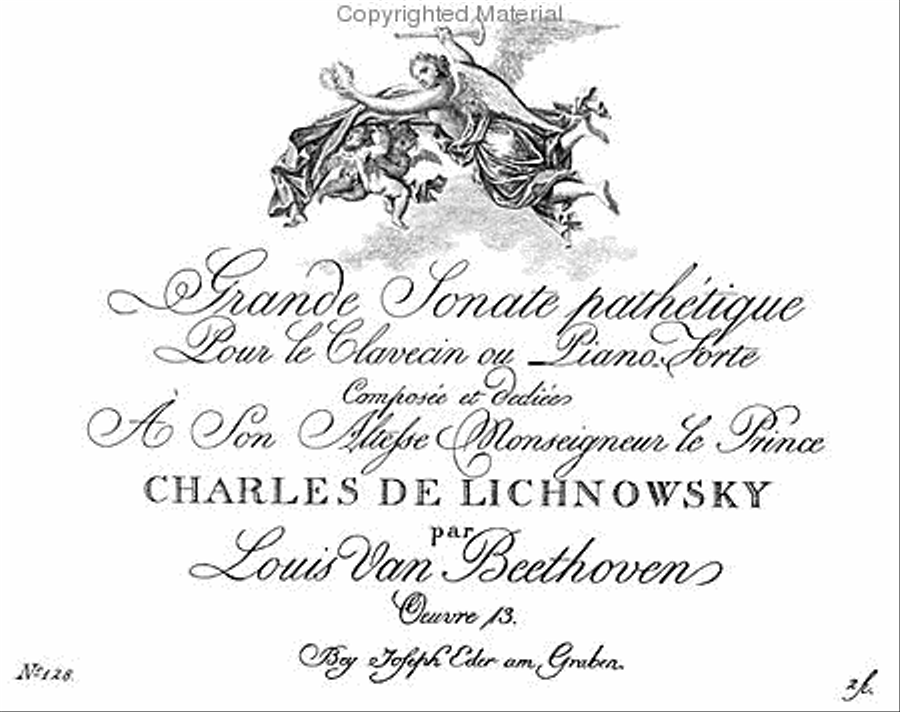 Grande sonate pathetique for harpsichord or fortepiano - Opus 13 Harpsichord scores gallery preview page 2