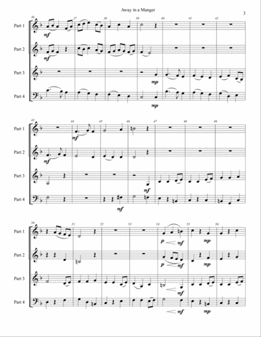 Away in a Manger: Fantasy on Tunes by James Murray and William Kirkpatrick Full Orchestra scores gallery preview page 6