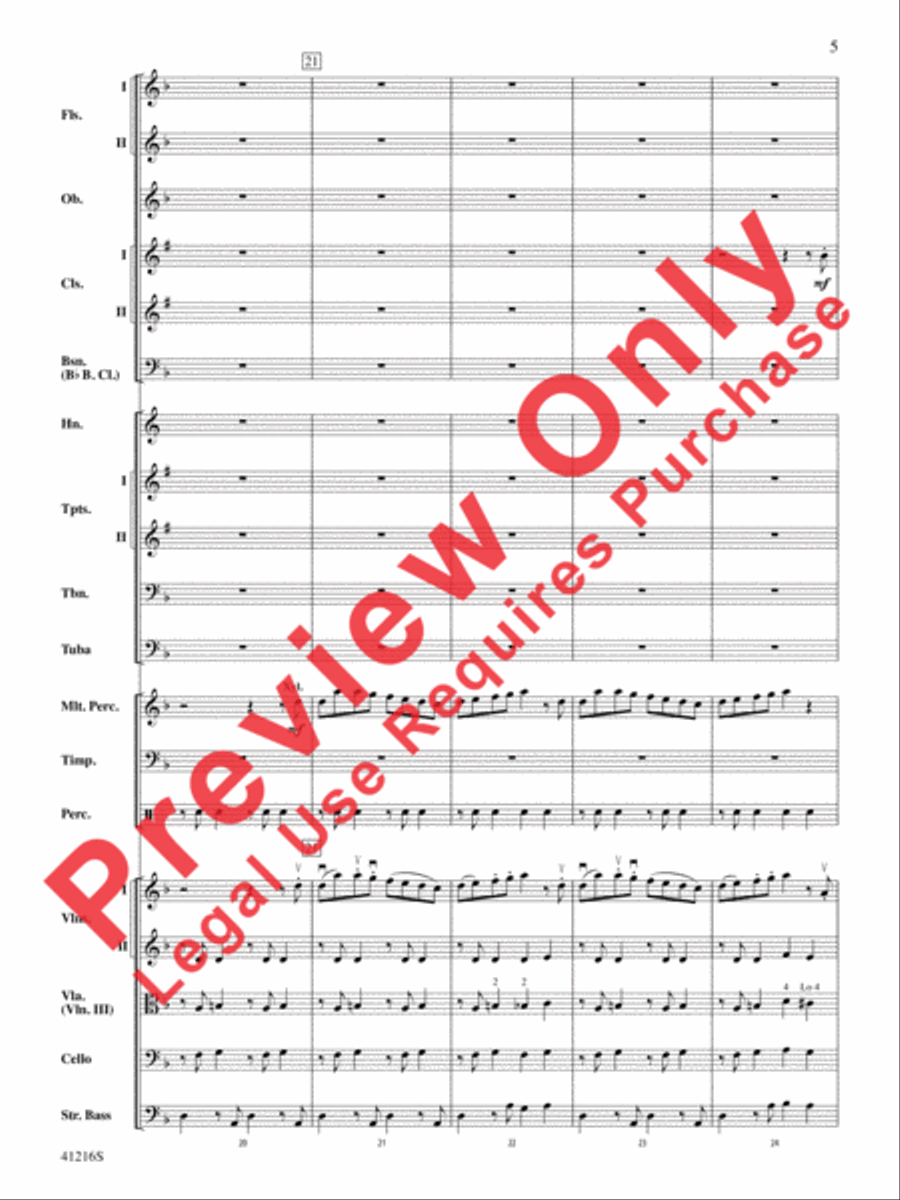 Tidings of Comfort and Joy! Full Orchestra scores gallery preview page 6