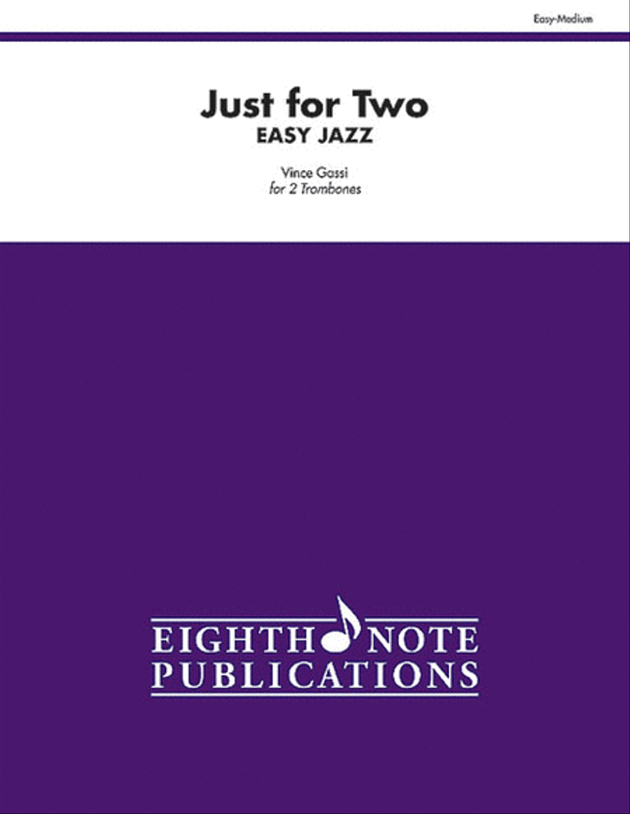 Just for Two Easy Jazz Just for Two Easy Jazz Trombone Duet scores gallery preview page 1