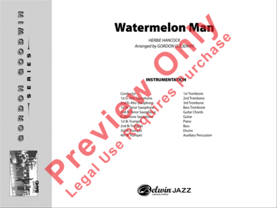 Watermelon Man Jazz Ensemble scores gallery preview page 2