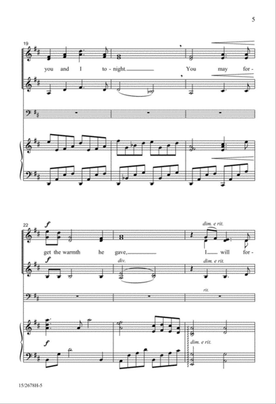 Heart, We Will Forget Him SSA scores gallery preview page 6