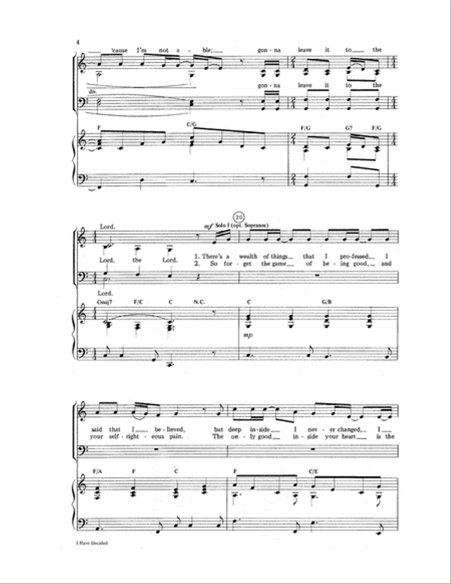I Have Decided 4-Part scores gallery preview page 4