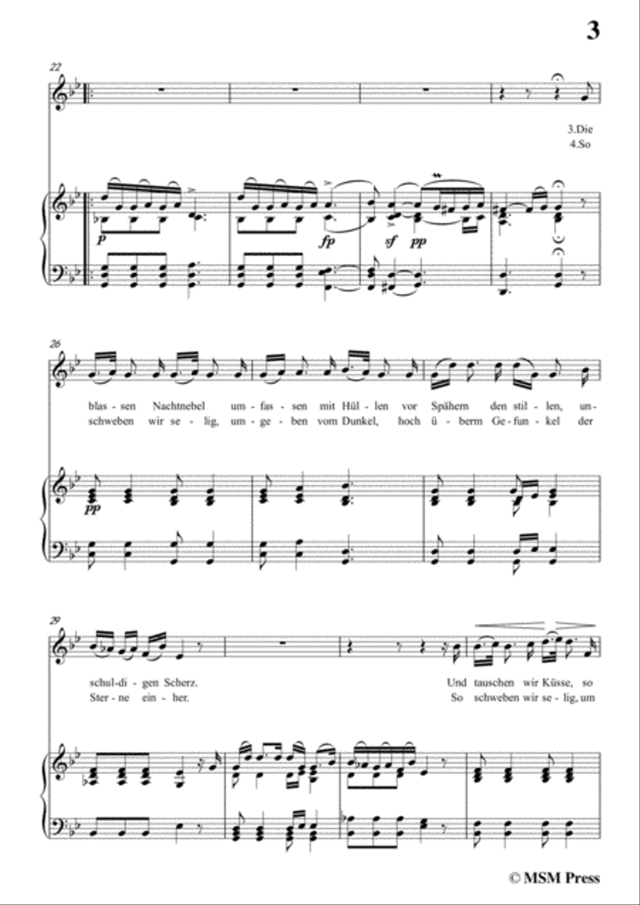Schubert-Des Fischers Liebesglück,in g minor,D.933,for Voice and Piano Voice Solo scores gallery preview page 5