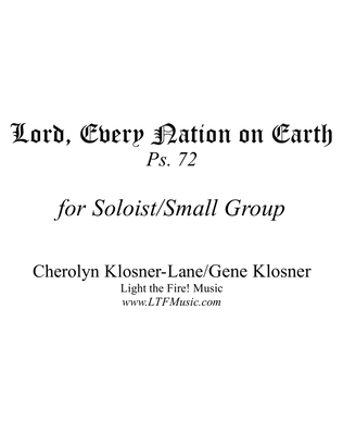 Book cover for Lord, Every Nation on Earth (Ps. 72) [Soloist/Small Group]