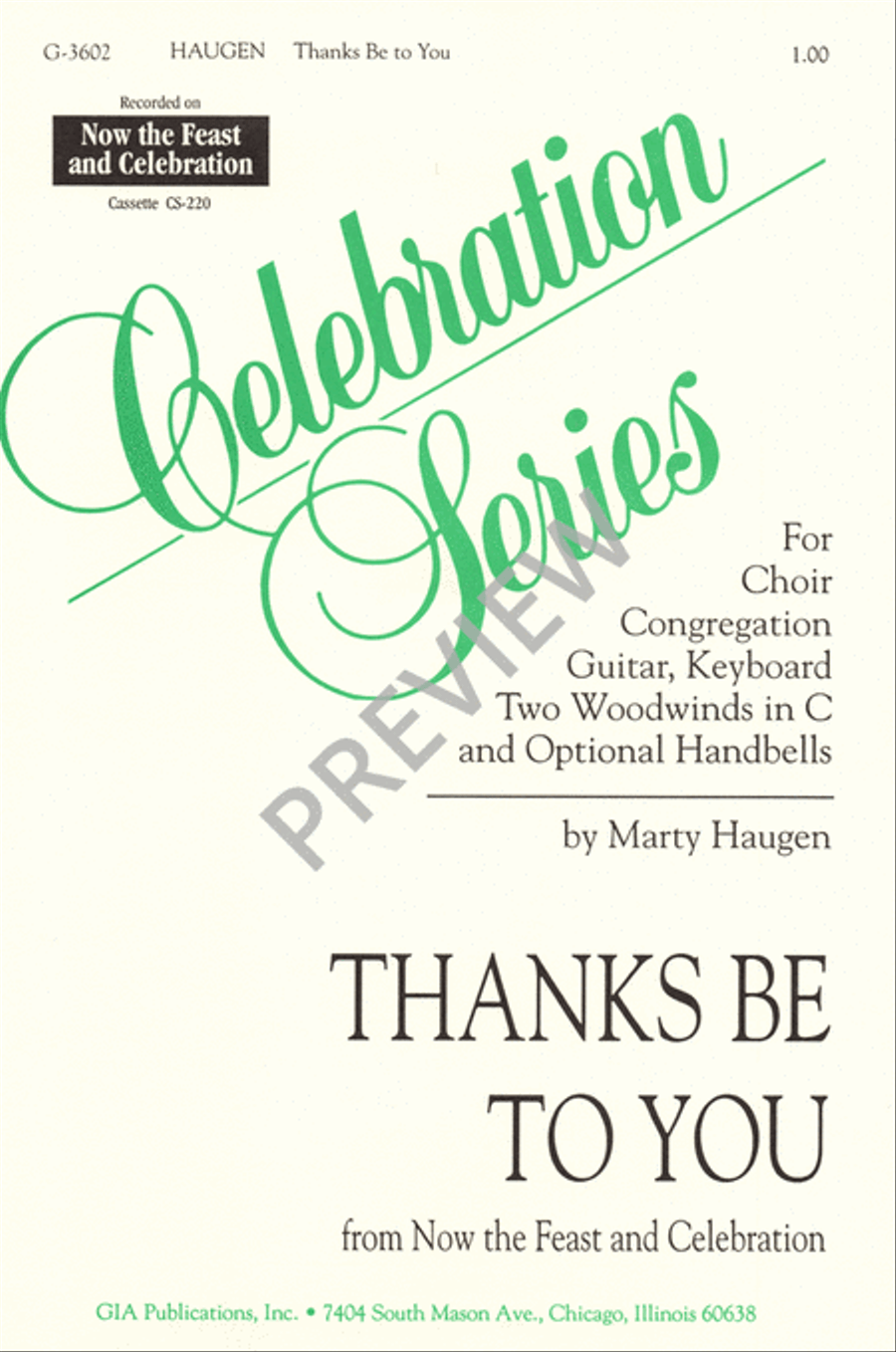 Thanks Be to You 4-Part scores gallery preview page 2
