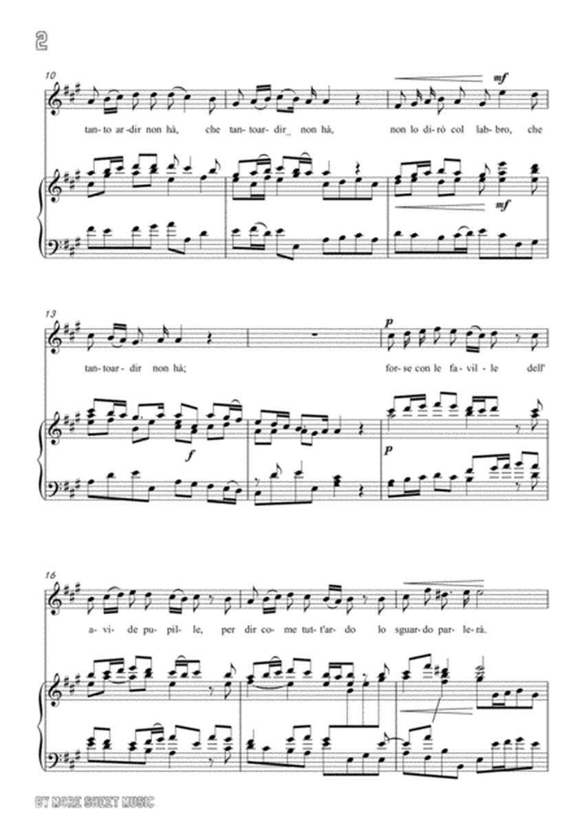 Handel-Non lo dirò col labbro in A Major,for Voice and Piano image number null