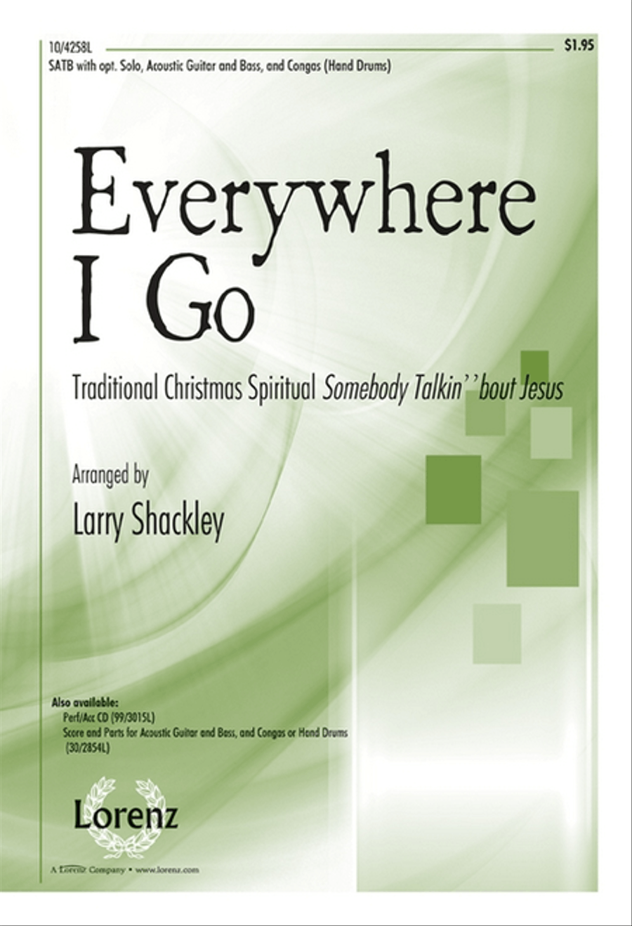 Everywhere I Go 4-Part scores gallery preview page 1