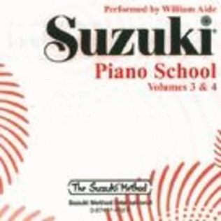 Suzuki Piano School Book 3 And 4 CD Aide