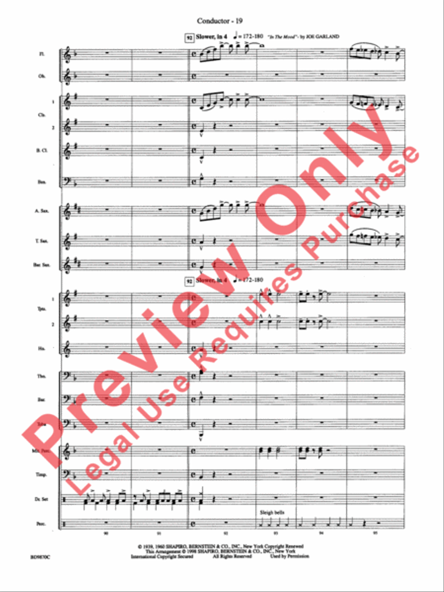 Christmas a la Big Band Christmas a la Big Band Concert Band scores gallery preview page 22