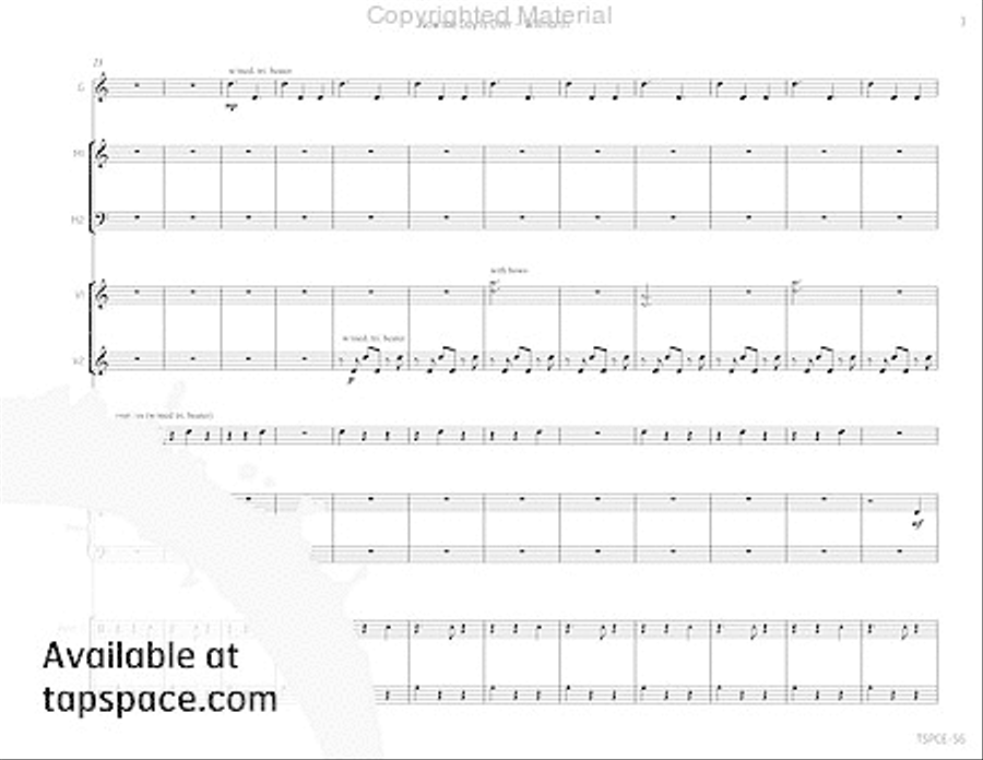 Now the Day Is Over Now the Day Is Over Percussion Ensemble scores gallery preview page 8