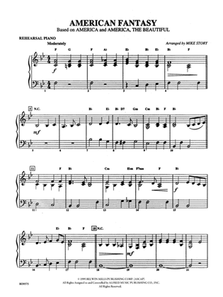 American Fantasy (based on "America" and "America, the Beautiful"): Piano Accompaniment