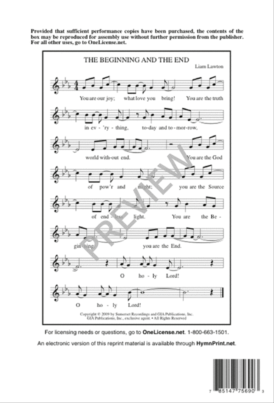 The Beginning and the End 4-Part scores gallery preview page 16