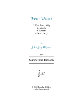 Four Duets for Clarinet and Bassoon