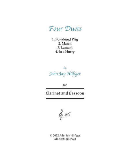 Four Duets for Clarinet and Bassoon image number null