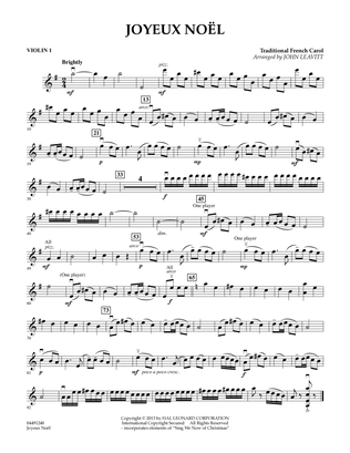 Joyeux Noel - Violin 1