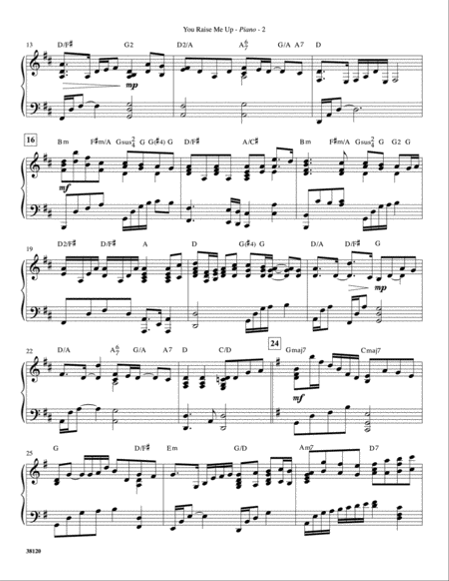 You Raise Me Up: Piano Accompaniment Piano Accompaniment scores gallery preview page 2
