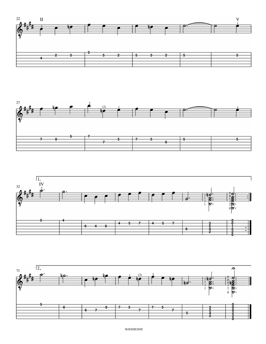 Gymnopedies I for Two Guitars (from Three Gymnopedies) for Two Guitars Acoustic Guitar scores gallery preview page 3
