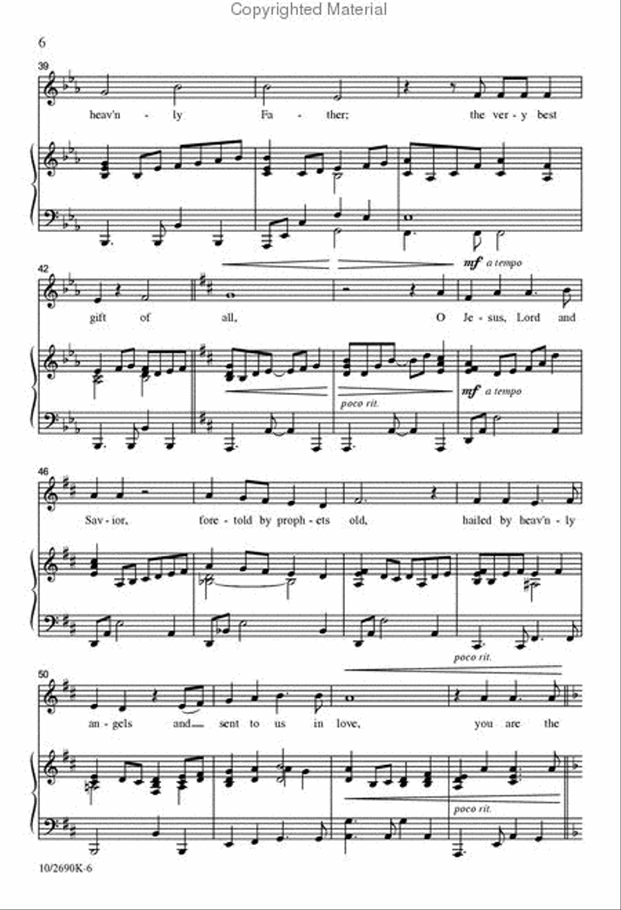 The Very Best Gift of All Unison Choir scores gallery preview page 5