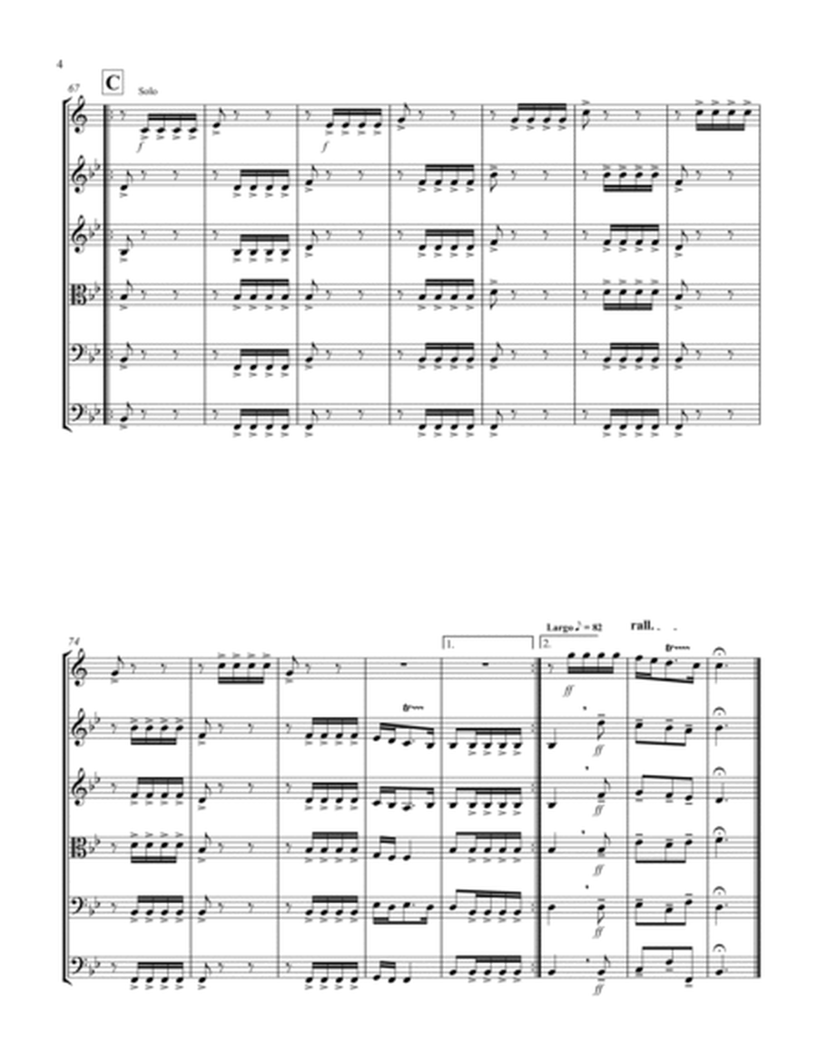Allegro (from "Sonata for Trumpet") (Bb) (String Quintet - 2 Violins, 1 Viola, 1 Cello, 1 Bass with image number null