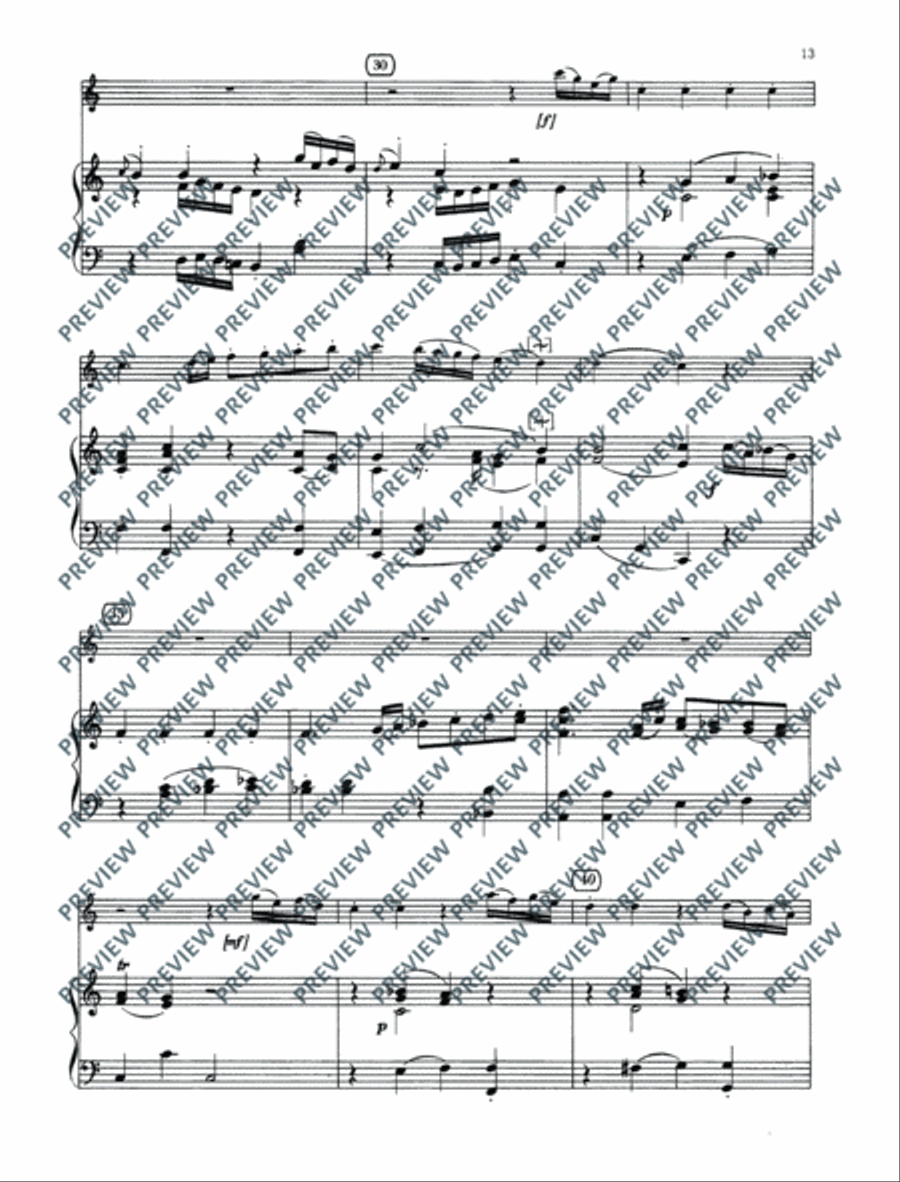 Concertino G major and Nocturne C major Oboe scores gallery preview page 14