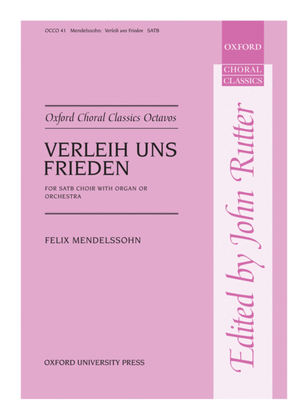 Book cover for Verleih uns Frieden