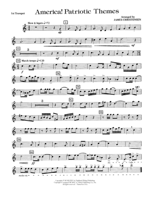 America! Patriotic Themes (as played at Disney World): 1st B-flat Trumpet