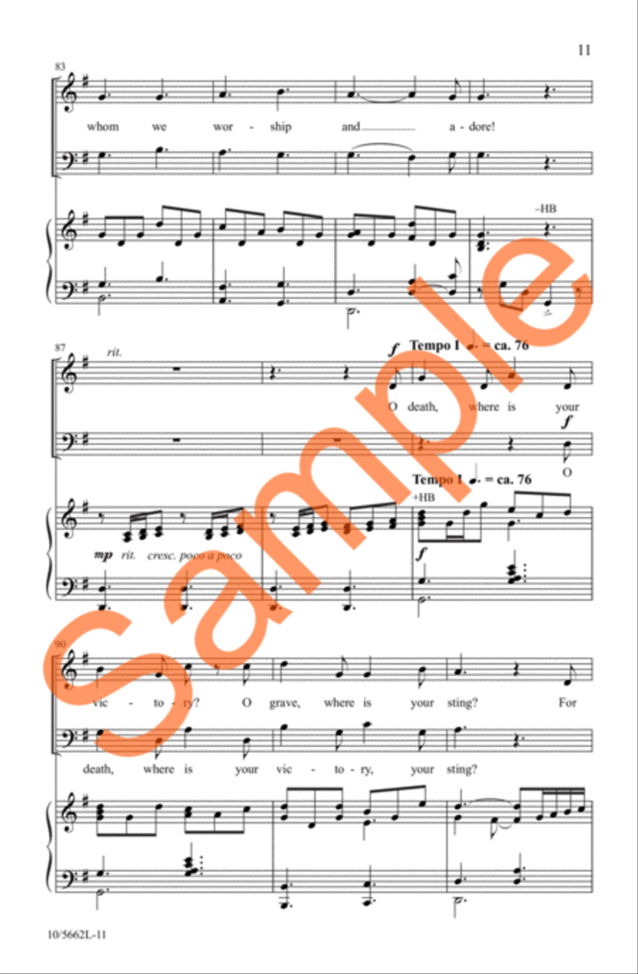O Praise the Living King! 2-Part scores gallery preview page 11